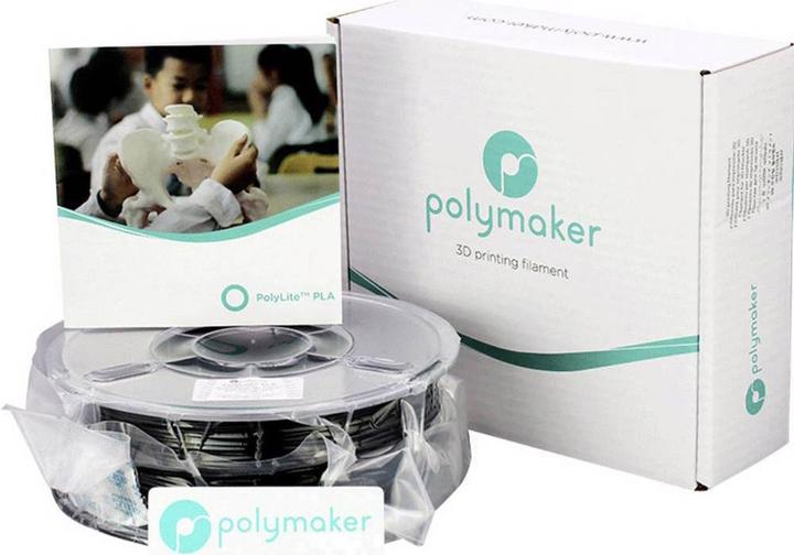 Produktbild Polymaker PolyLite PLA Schwarz 2,85 mm 3,000 g (PLA, 2.85 mm, 3000 g, Schwarz)