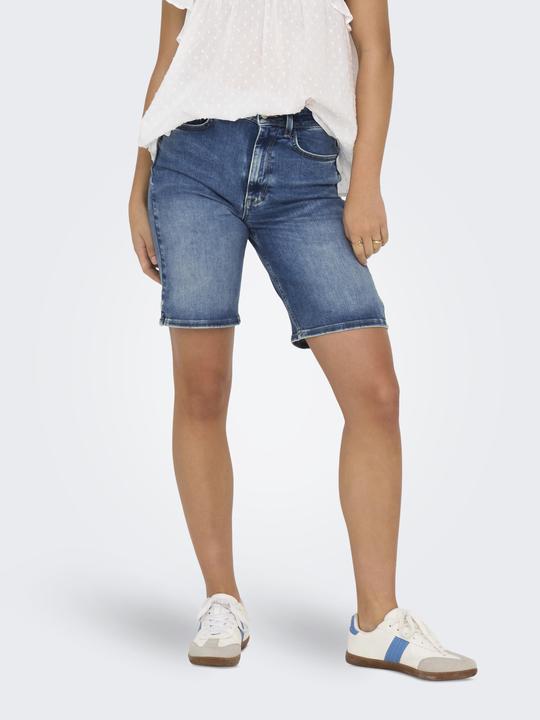 Produktbild Only Normal geschnitten Hohe Taille 5-Pocket-Shorts Jeans-Shorts (XL)