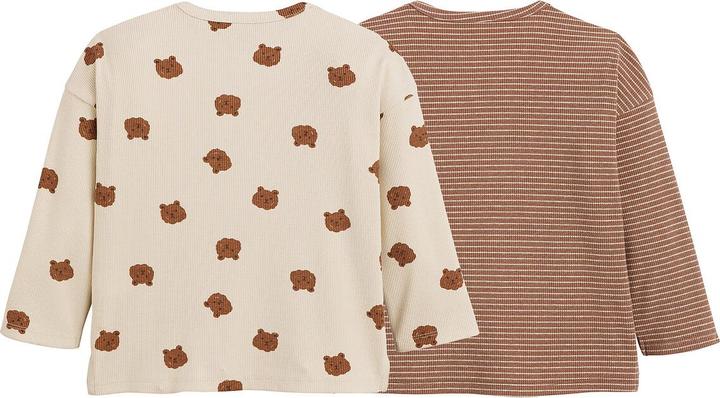 La Redoute Collections 2er-Pack gerippte Langarm-Shirts