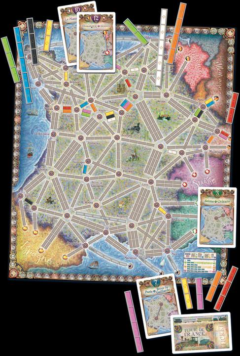 Image du produit Asmodée Ttr Ticket To Ride Collection de cartes France Old West (Français, Allemand, Anglais, Italien)