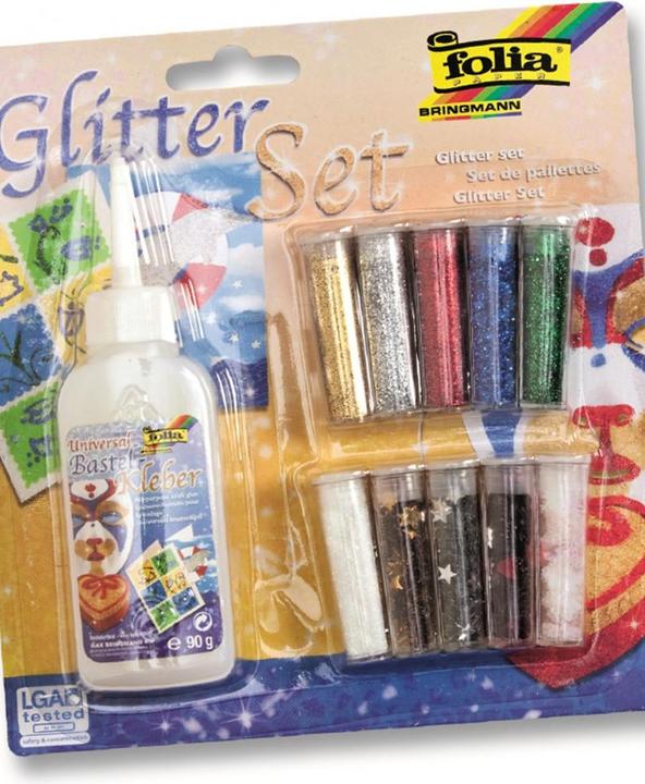 Produktbild Folia Glitterset mit Deko-Kleber
