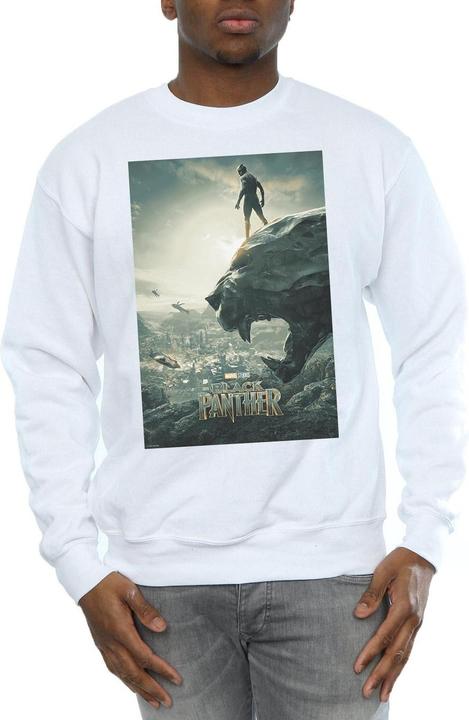 Actual product image Mens Black Panther Poster Cotton Sweatshirt (L)
