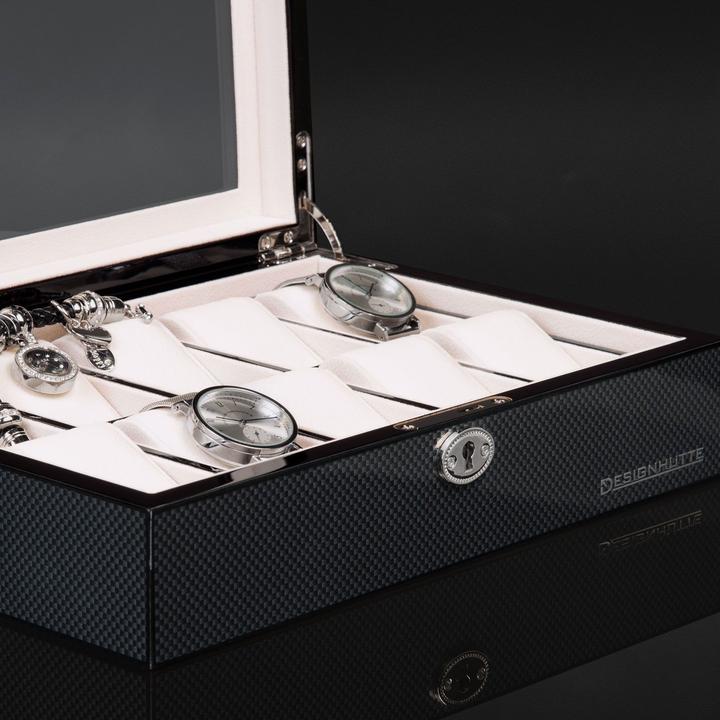 Actual product image Designhütte Watch box Chicago 10 - Carbon - 70005-209