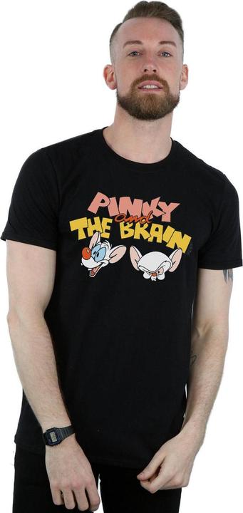 Actual product image Universal Textiles Mens Pinky And The Brain Heads T-Shirt (L)