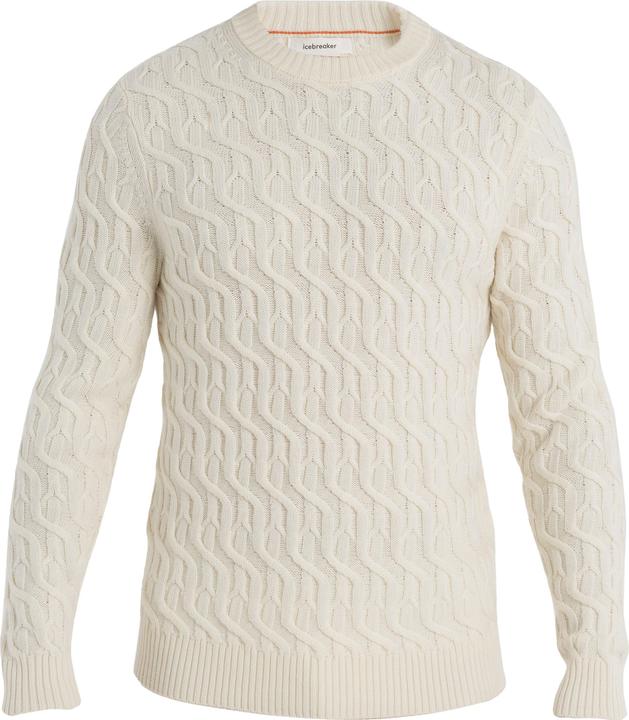 Icebreaker M Mer Cable Knit Crewe Sweater (L)