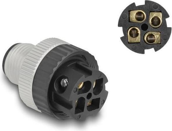Produktbild Delock M12 Steckverbinder A-kodiert 5 Pin Stecker zur Montag