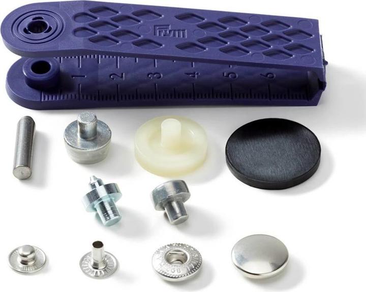 Immagine prodotto Prym Giacca a vento a pulsante, da ricaricare, argento 15 mm, tessera 10 pz.