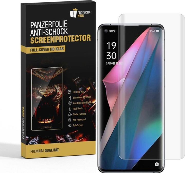 Produktbild Protectorking 3x Panzerfolie Anti-Shock HD Klar (3 Stück, Oppo Find X3 Pro)