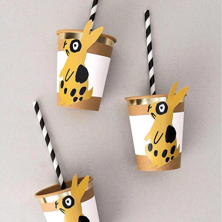 Immagine prodotto Rico Design Manicotto per bicchieri di carta, coniglietto, 6 pezzi (6 x, 0,5 x 13 x 24 cm)