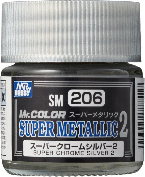 Mr.Hobby Mr Hobby -Gunze Mr. Color Super Metallic Colors II(10 ml)Super Chrome Silver II