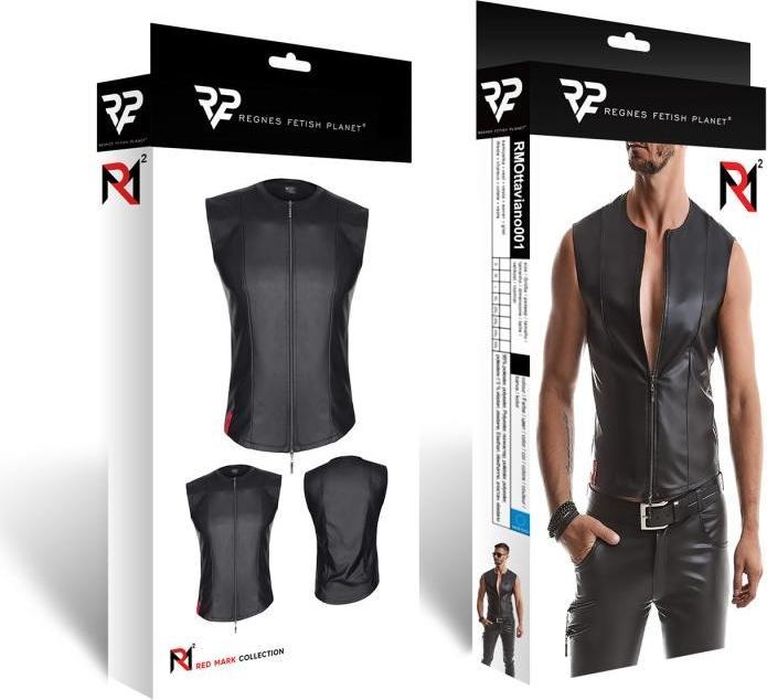 Actual product image Regnes Fetish Planet Men's waistcoat in black (5XL)