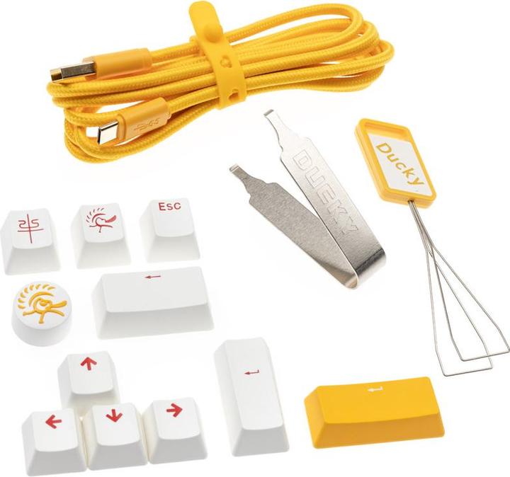 Produktbild Ducky One 3 Yellow SF Gaming Tastatur, RGB LED - MX-Red (US) (US, Kabelgebunden)