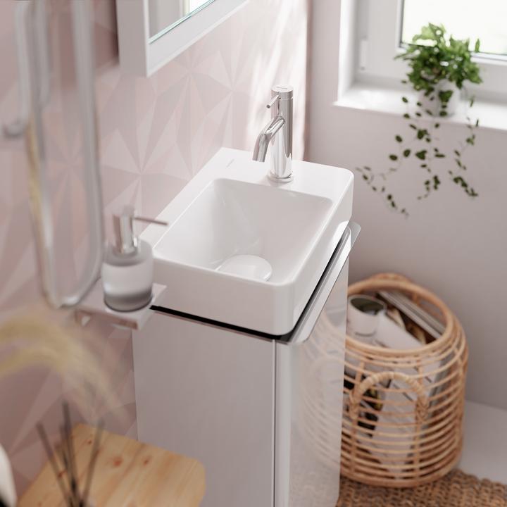 Actual product image hansgrohe Tecturis S pillar tap 80 with lever handle for cold water or pre-mixed water, projection 1