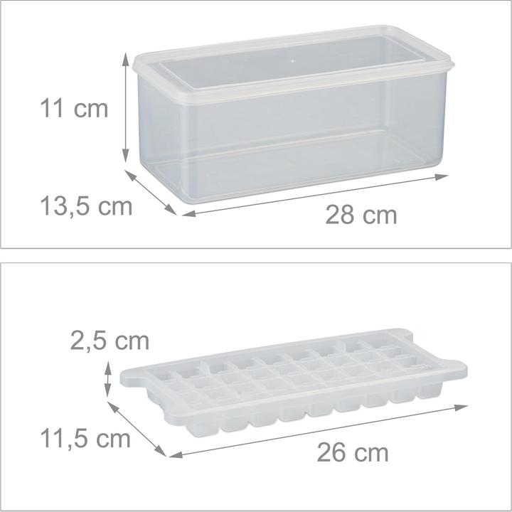 Immagine prodotto Relaxdays Set di stampi per cubetti di ghiaccio da 6 pezzi