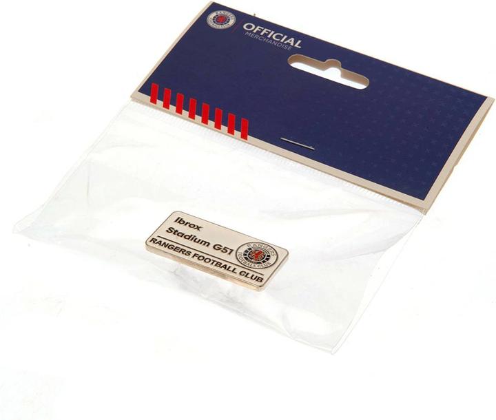 Produktbild Rangers FC Strassenschild Abzeichen Metall