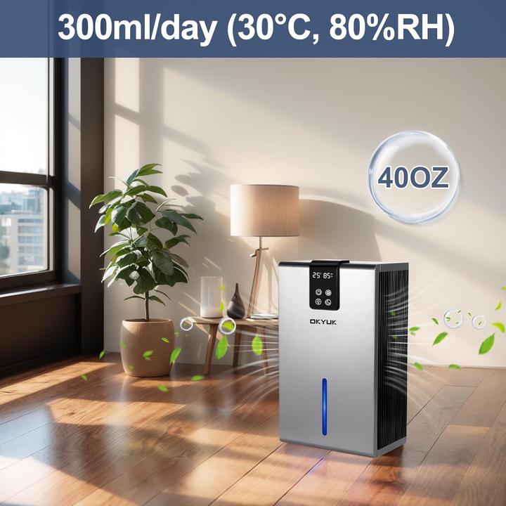 Immagine prodotto Okyuk Luftentfeuchter (75 m², 1.50 l/24h)