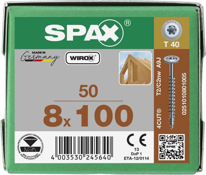 Image du produit Spax Vis pour assemblage bois (50 Vis par pièce)