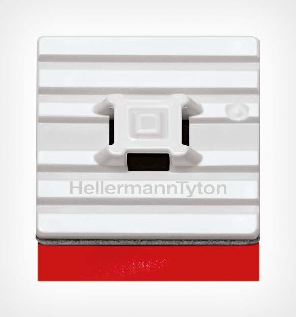 Immagine prodotto HellermannTyton Base di fissaggio ibler Base adesiva 28x28mm FMB4APT A (Fascette in velcro, 28 mm, 100 pz.)