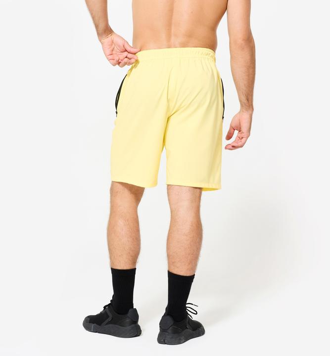 Produktbild Domyos Shorts Reissverschlusstaschen - hellgelb (S)