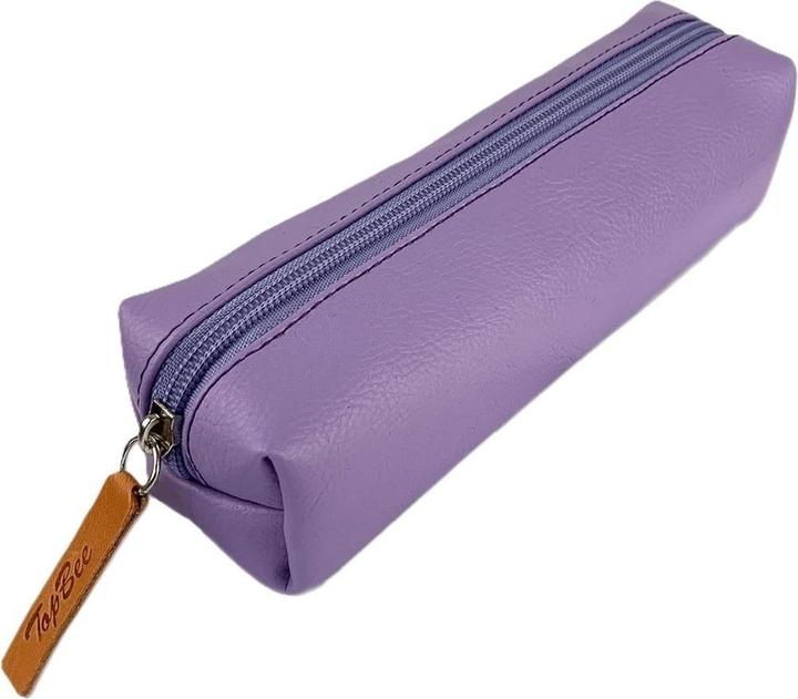 Actual product image BEE Pencil Case Mini Rectangular Pencil Case Purple Pastel
