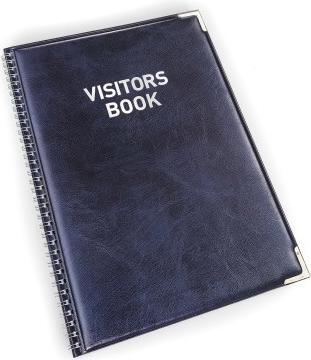 Immagine prodotto Durable Libro dei visitatori 100 inserti 90 x 60 mm (L x A) in cartone 80g/m² bianco/blu 10