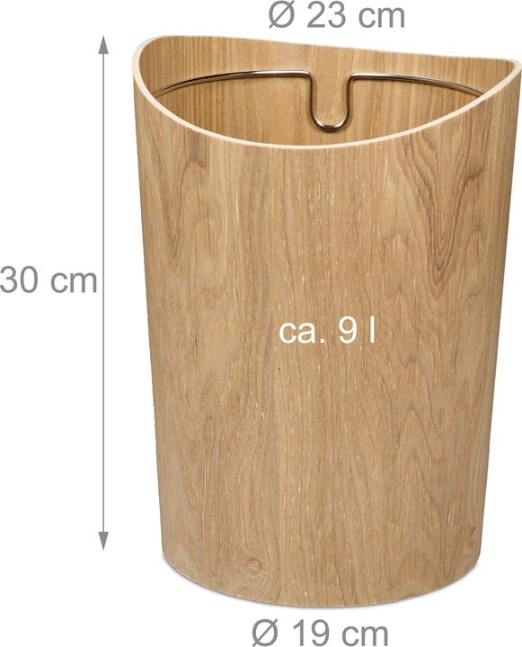 Produktbild Relaxdays Papierkorb (9 l)
