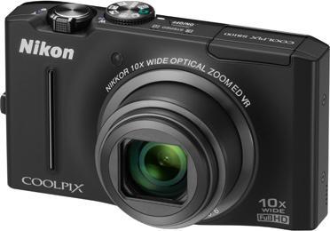 Actual product image Nikon Coolpix S8100, 12MP, 10x zoom, FullHD movies, black (1/2,3'')