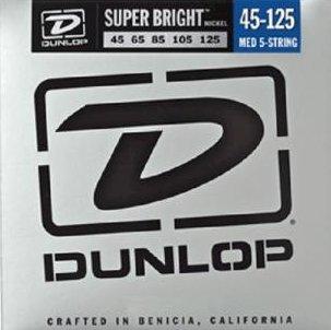 Actual product image Dunlop El. bass 5-string.045-.125 "Super Bright" (Electric bass)