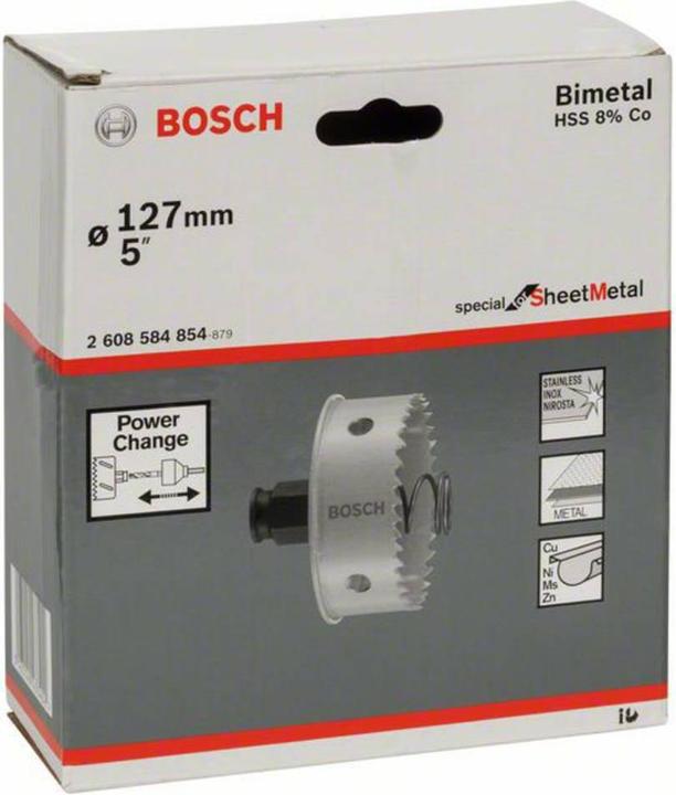 Actual product image Bosch Professional Zubehör Hole Saw Special Sheet Metal, 127 mm, 5-inch (127 millimetres)
