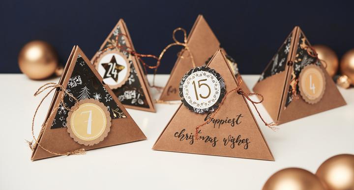 Immagine prodotto VBS Scatola regalo in cartone kraft "Pyramid", 6 pezzi