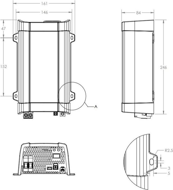 Actual product image Victron Energy Victron Phoenix Inverter 24/250 230V VE.Direct mit IEC-Stecker