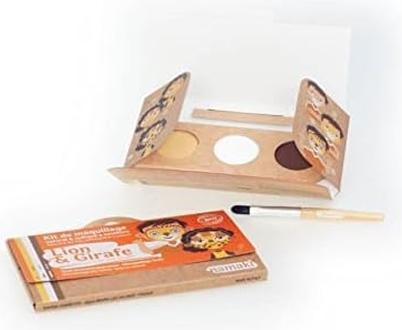 Actual product image Namaki Organic make-up set 3 colours lion & giraffe -