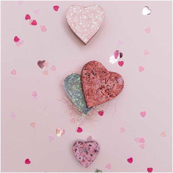 Actual product image Rico Design Scatter decoration hearts 50 g, red/pink