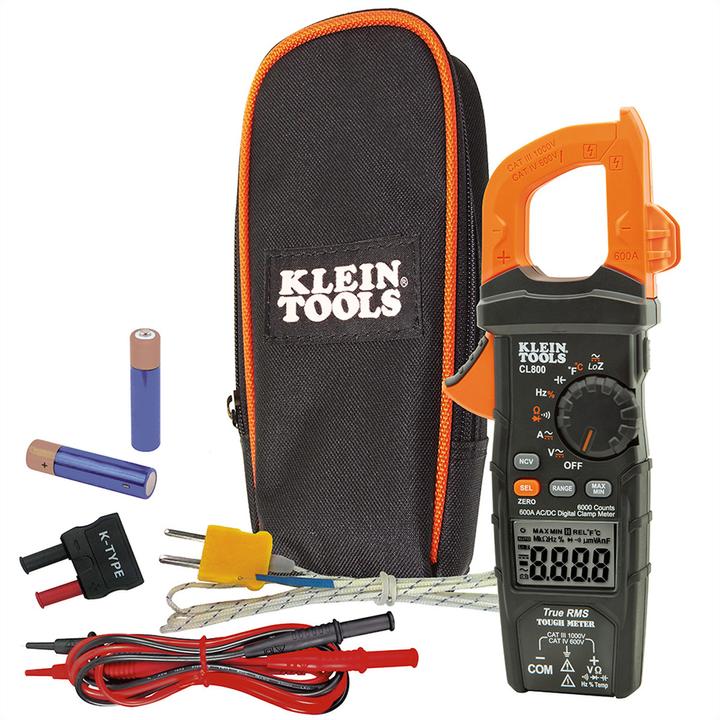 Actual product image Klein Tools CL800 Digital current clamp AC/DC with automatic range adjustment (CL800) (CAT IV 600V)