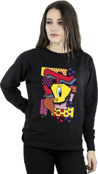 Actual product image Looney Tunes Womens/Ladies Tweety Pop Art Sweatshirt (L)