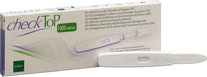 Actual product image CheckTop HcG self-test after termination of pregnancy (1 x)