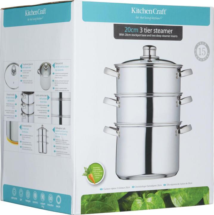 Produktbild Kitchen Craft Dampfgarer (Dampfkochtopf, Edelstahl)