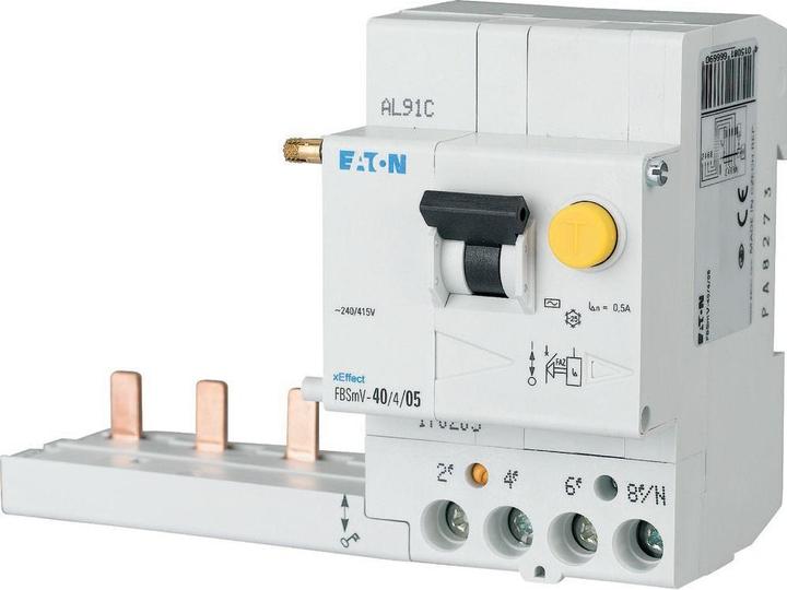 Actual product image Eaton RCD trip block for FAZ, 63A, 4p, 30mA, 170228