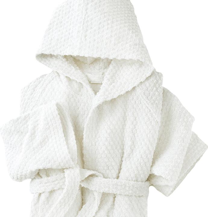 Produktbild Casativo Bademantel mit Wabendesign, unisex, strahlend-weiss, S (S)
