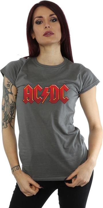 Produktbild AC/DC TShirt mit dunkelrotem Logo aus Baumwolle (XL)