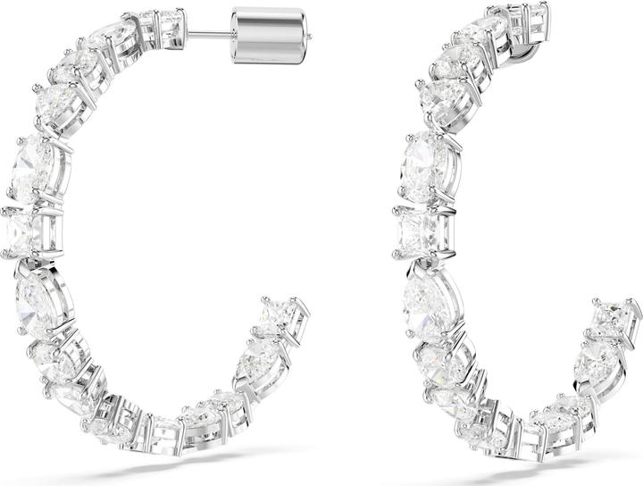 Produktbild Swarovski Mesmera Kreolen Verschiedene Schliffe Weiss (Metall)