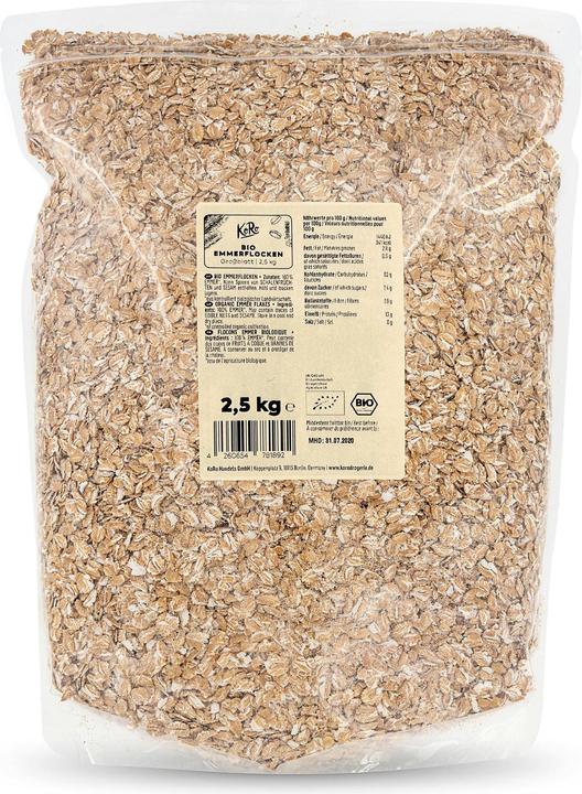 KoRo Fiocchi di farro biologici a foglia larga (2500 g)