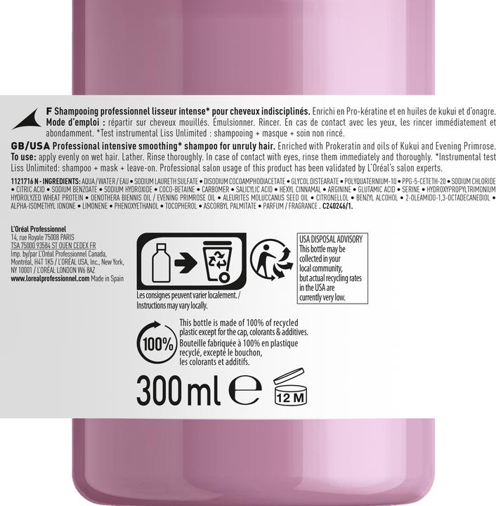 Produktbild L'Oréal Professionnel Serie Expert Liss Unlimited (300 ml, Flüssiges Shampoo)