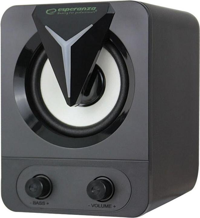 Actual product image Esperanza EGS107 speakers 2.1 usb led rainbow soprano