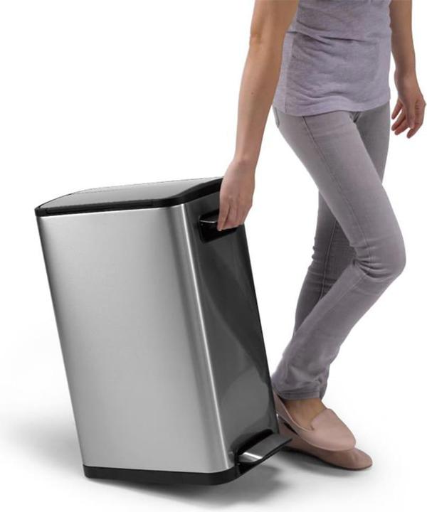 Immagine prodotto EKO Cestino a pedale Ecofly 2x20 litri in acciaio inox (40 l)