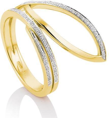 Actual product image Breuning RING - BRILL. 0,172 Ct. H/si (48, 585/14 K Gold)