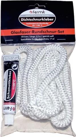 Image du produit Fermit Kit de cordon de fibre de verre 6 mm x 2,5 m + adhésif