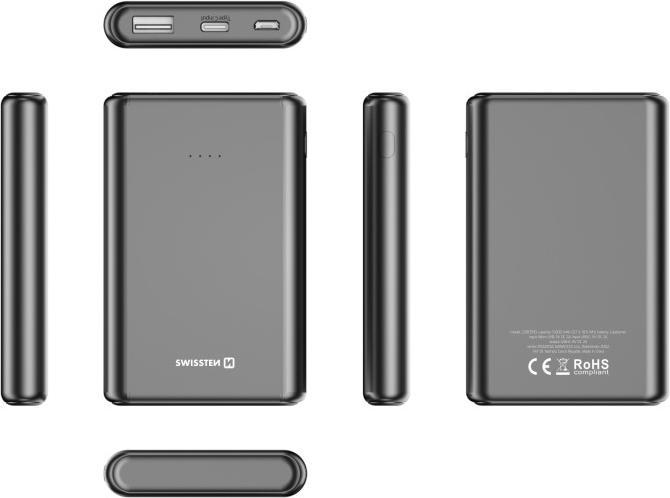 Productafbeelding Swissten KRACHTBANK 5000 mAh 10W (5000 mAh, 10 W, 10 Wh)
