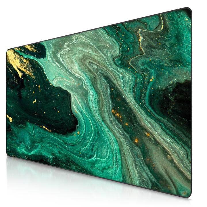 Produktbild Titanwolf Gaming Mauspad, 1200 x 600mm XXXL Speed Gaming Mausmatte, Mousepad Extragrosse Fläche, Marmor Grün (XXL)