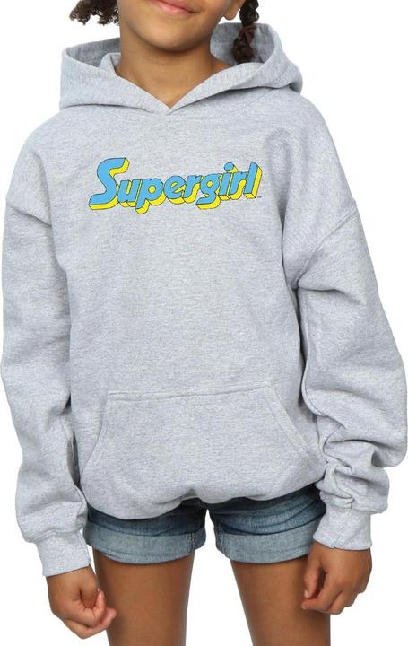 Immagine prodotto Supergirl Text Logo Felpa con Cappuccio Ragazze (152, 158)